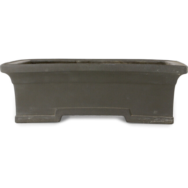 Rectangular unglazed bonsai pot by Kyuhoen (Shunhosho) - 402 x 305 x 125 mm