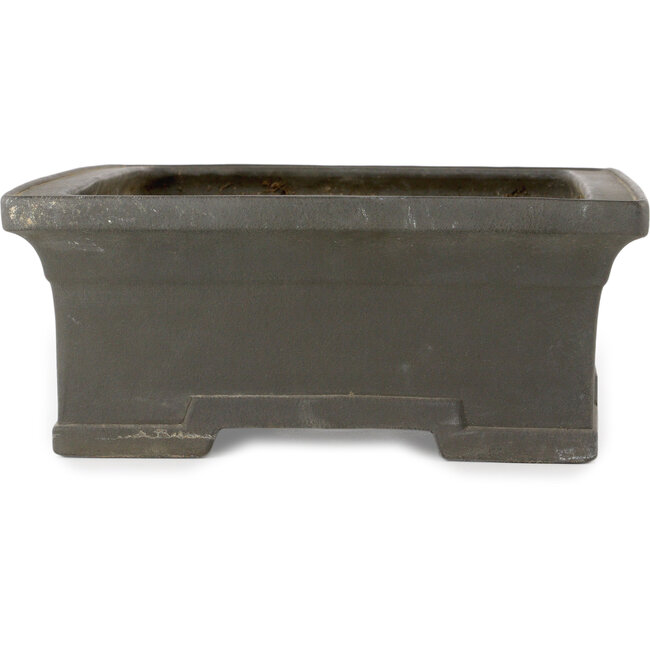 Pot à bonsaï rectangulaire non émaillé de Kyuhoen (Shunhosho) - 402 x 305 x 125 mm
