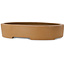 Oval unglazed bonsai pot - 547 x 397 x 107 mm