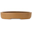 Oval unglazed bonsai pot - 547 x 397 x 107 mm