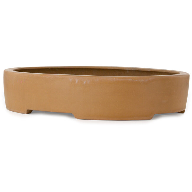 Ovaler, unglasierter Bonsai-Topf – 547 x 397 x 107 mm