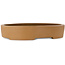 Oval unglazed bonsai pot - 547 x 397 x 107 mm