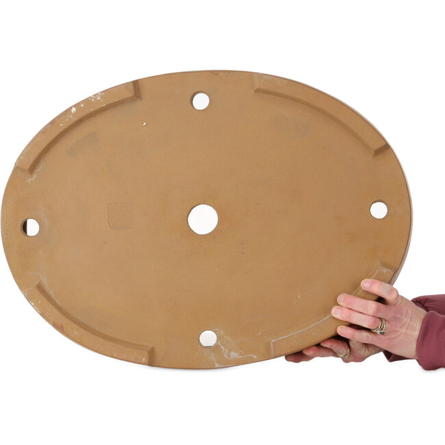 Maceta ovalada sin esmaltar para bonsái - 547 x 397 x 107 mm