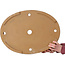 Pot ovale non émaillé pour bonsaï - 547 x 397 x 107 mm