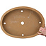 Oval unglazed bonsai pot - 547 x 397 x 107 mm
