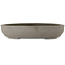 Maceta ovalada sin esmaltar para bonsái de Yamaaki Toshio (tercera generación) - 535 x 455 x 105 mm
