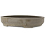 Vaso bonsai ovale non smaltato di Yamaaki Toshio (terza generazione) - 535 x 455 x 105 mm
