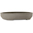 Pot à bonsaï ovale non émaillé de Yamaaki Toshio (troisième génération) - 535 x 455 x 105 mm