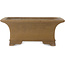 Pot à bonsaï rectangulaire non émaillé d'Izumiya (Zenigo) - 400 x 293 x 163 mm