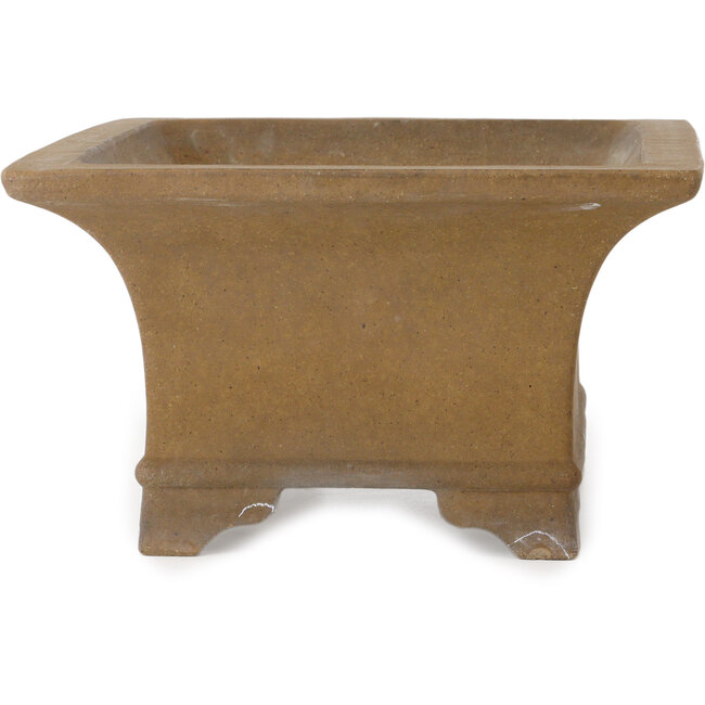 Vaso bonsai rettangolare non smaltato di Izumiya (Zenigo) - 400 x 293 x 163 mm