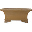 Rectangular unglazed bonsai pot by Izumiya (Zenigo) - 400 x 293 x 163 mm