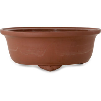 Shouzan Mizuno 362 mm round unglazed bonsai pot by Shouzan Mizuno, Tokoname, Japan