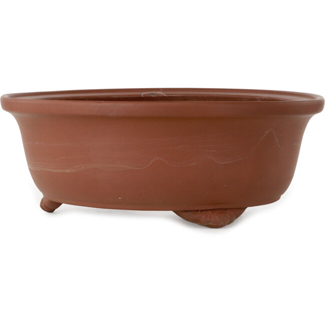 Vaso bonsai rotondo non smaltato di Shouzan Mizuno - 362 x 362 x 137 mm