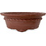 Ronde, ongeglazuurde bonsaipot van Shouzan Mizuno - 325 x 325 x 120 mm