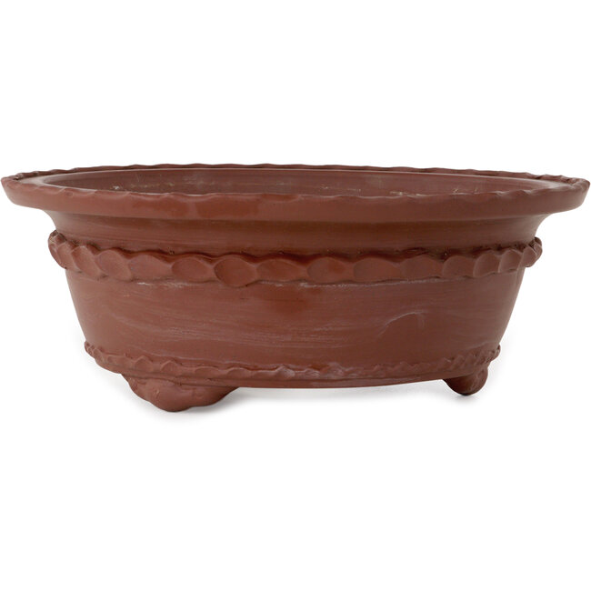 Vaso bonsai rotondo non smaltato di Shouzan Mizuno - 325 x 325 x 120 mm