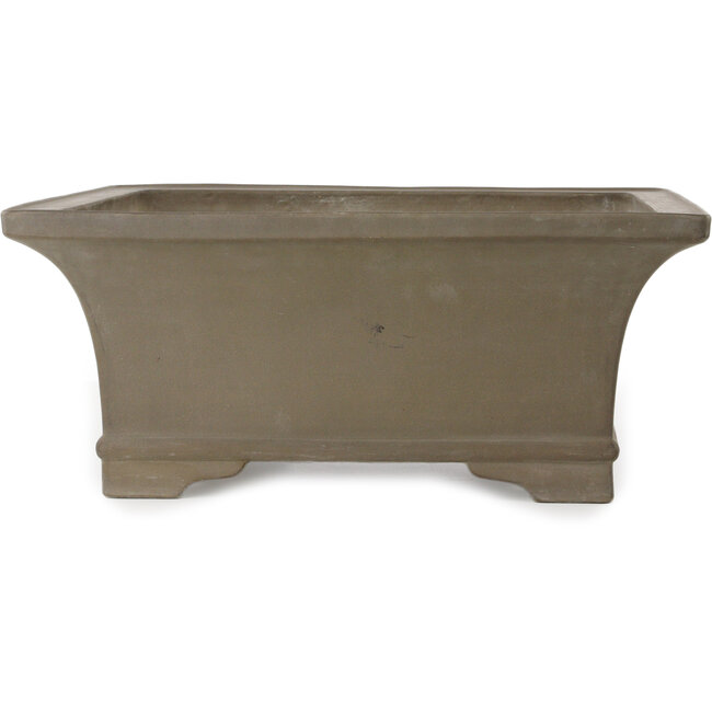 Pot à bonsaï carré non émaillé de Suishoen Hekisui - 467 x 467 x 195 mm