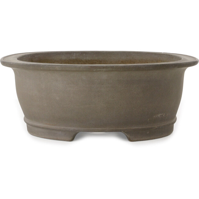 Maceta ovalada sin esmaltar para bonsái de Gyouzan - 530 x 433 x 155 mm