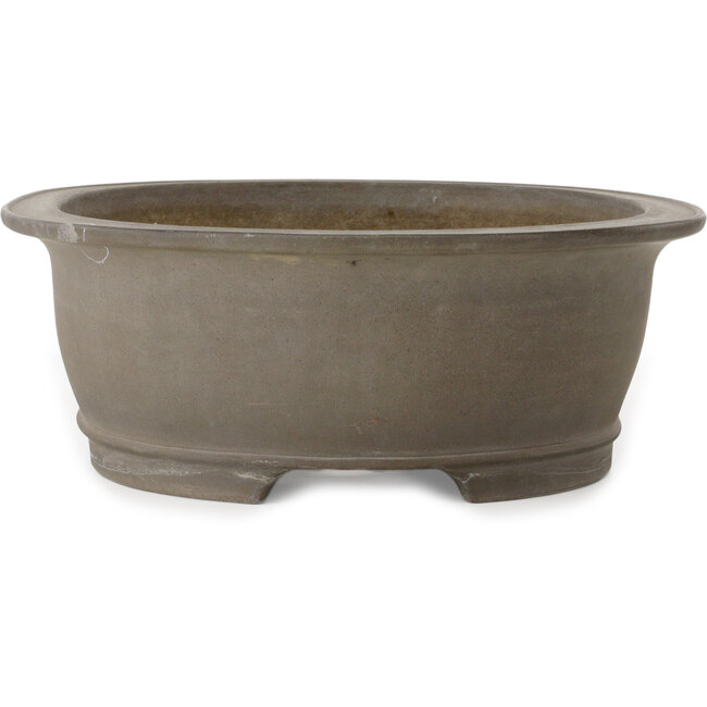 Pot à bonsaï ovale non émaillé de Gyouzan - 530 x 433 x 155 mm