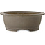Pot à bonsaï ovale non émaillé de Gyouzan - 530 x 433 x 155 mm