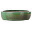 Pot ovale vert pour bonsaï - 463 x 365 x 90 mm