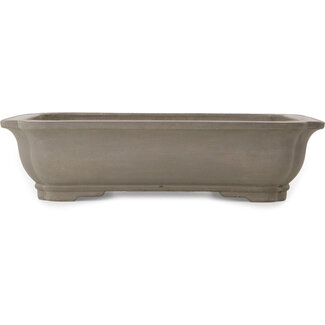Keizan 542 mm mokko unglazed bonsai pot by Keizan, Tokoname, Japan