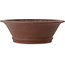 Round unglazed bonsai pot - 490 x 490 x 153 mm