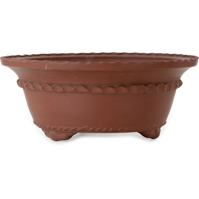 Pot à bonsaï rond non émaillé de Shouzan Mizuno - 405 x 405 x 165 mm