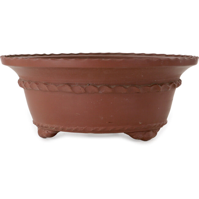 Pot à bonsaï rond non émaillé de Shouzan Mizuno - 405 x 405 x 165 mm