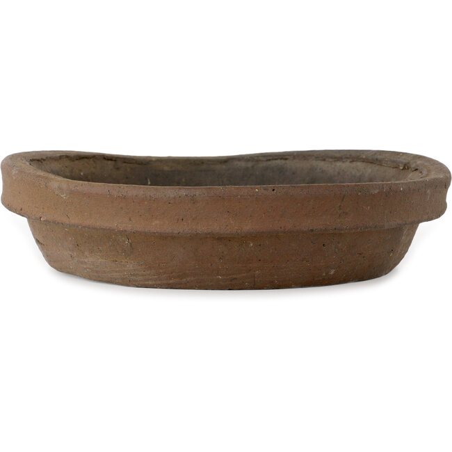 Round unglazed bonsai pot - 285 x 285 x 60 mm