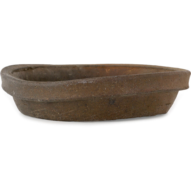 Runder, unglasierter Bonsai-Topf – 285 x 285 x 60 mm