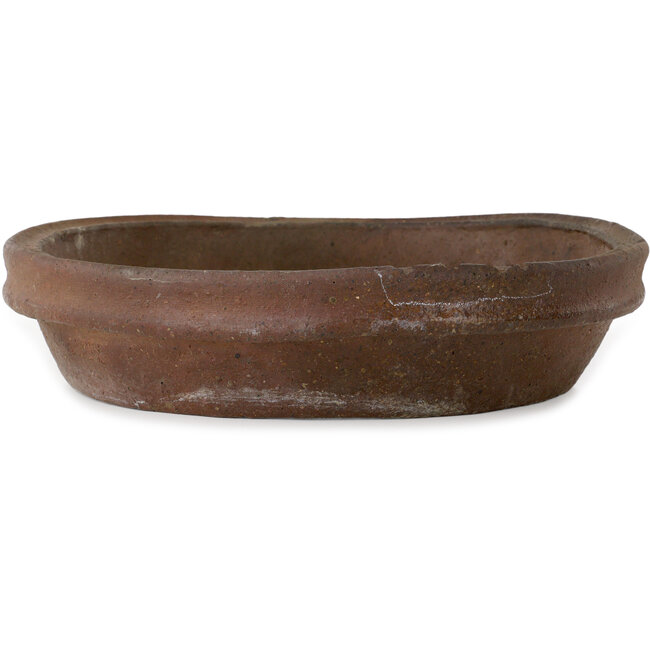 Round unglazed bonsai pot - 310 x 310 x 75 mm