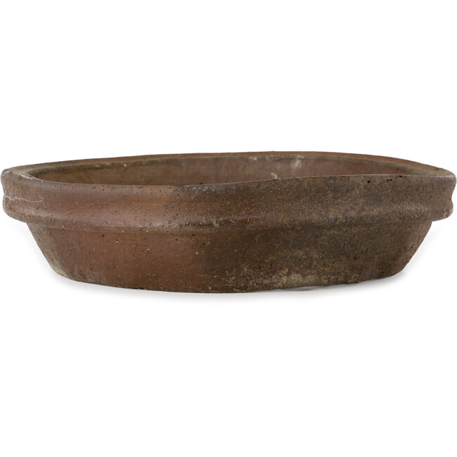 Ronde, ongeglazuurde bonsaipot - 310 x 310 x 75 mm