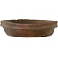 Round unglazed bonsai pot - 310 x 310 x 75 mm