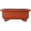 Pot à bonsaï rectangulaire non émaillé de Keizan - 402 x 290 x 150 mm