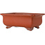 Rectangular unglazed bonsai pot by Keizan - 402 x 290 x 150 mm