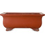 Maceta rectangular sin esmaltar para bonsái de Keizan - 402 x 290 x 150 mm