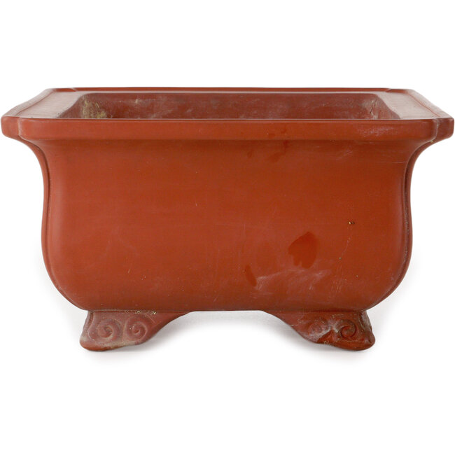 Pot à bonsaï rectangulaire non émaillé de Keizan - 402 x 290 x 150 mm