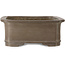 Mokko unglazed bonsai pot by Akira Shozan (Mr. Akira Watanabe and Mr. Fumikazu Watanabe, Jukousan) - 425 x 345 x 135 mm