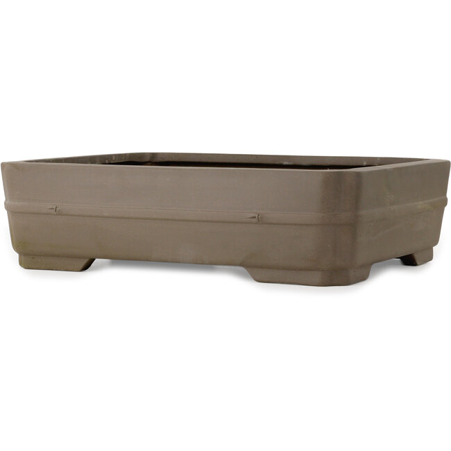 Maceta rectangular sin esmaltar para bonsái - 415 x 323 x 112 mm