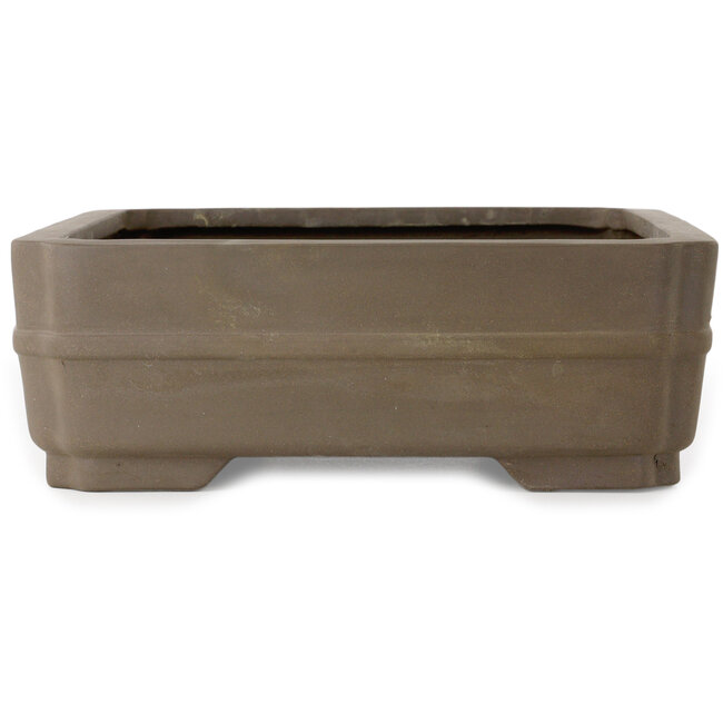 Maceta rectangular sin esmaltar para bonsái - 415 x 323 x 112 mm