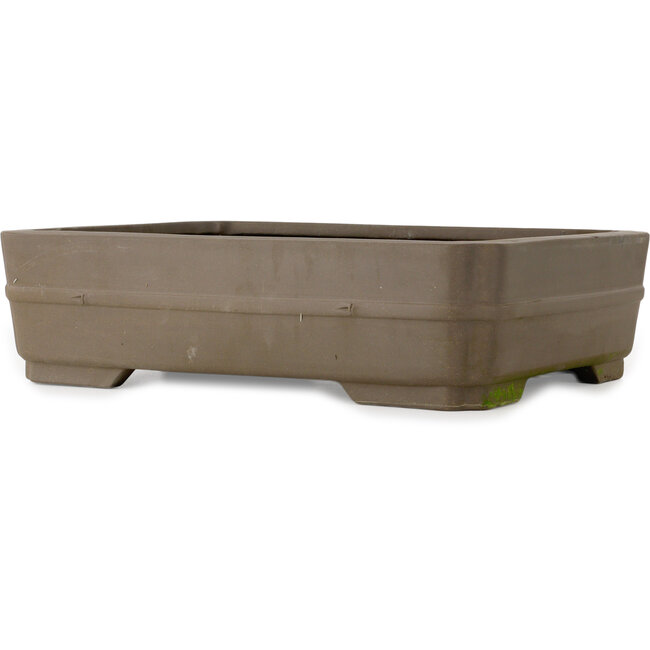Rechteckiger, unglasierter Bonsai-Topf – 415 x 323 x 112 mm