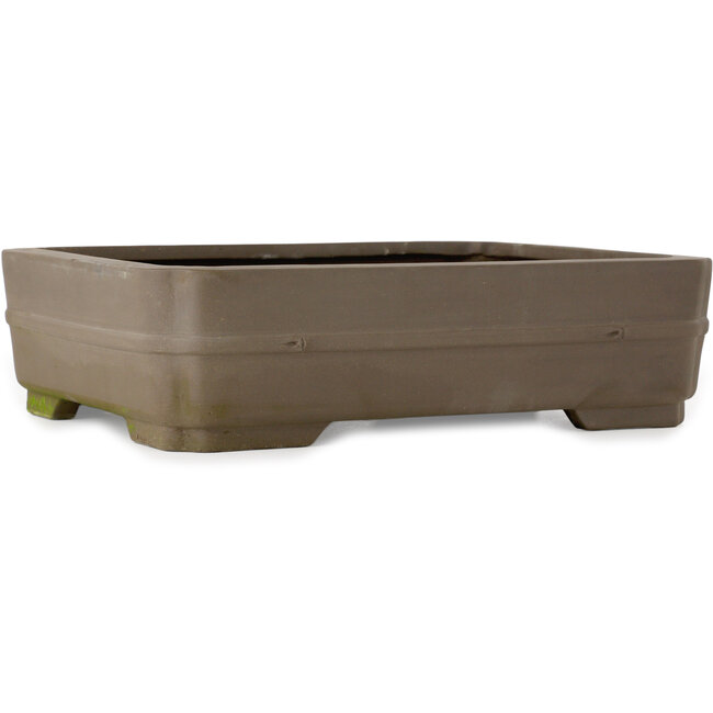 Rechteckiger, unglasierter Bonsai-Topf – 415 x 323 x 112 mm