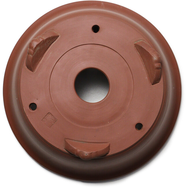 Pot à bonsaï rond non émaillé de Shouzan Mizuno - 362 x 362 x 137 mm