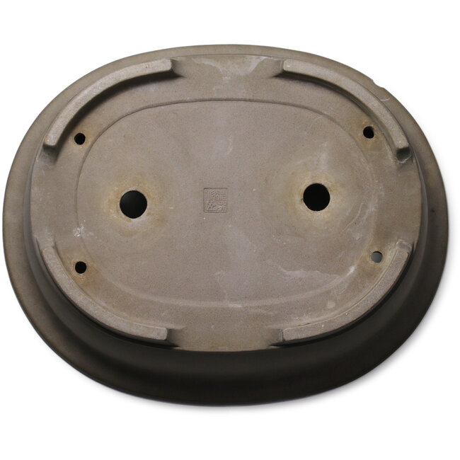 Ovaler, unglasierter Bonsai-Topf von Gyouzan – 530 x 433 x 155 mm