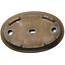 Maceta ovalada para bonsái sin esmaltar de la era Taisho - Kinka (pre-Yama-aki) - 540 x 357 x 72 mm