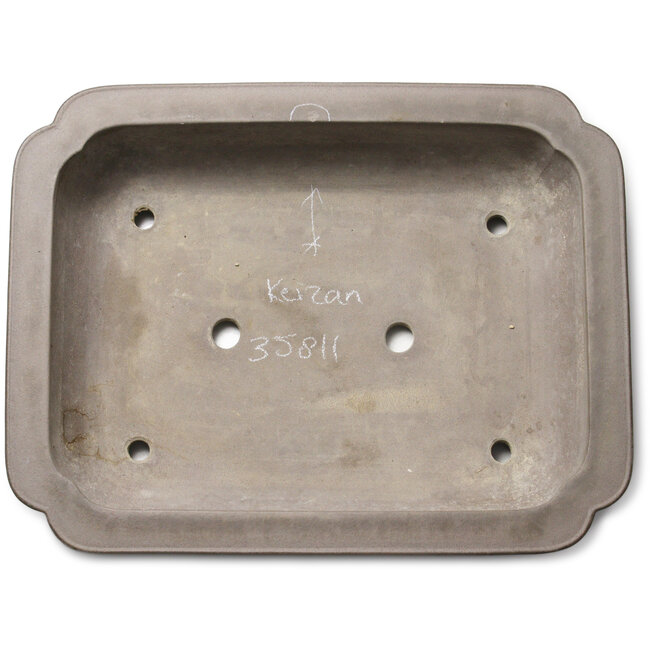 Unglasierte Bonsaischale „Mokko“ von Keizan – 542 x 420 x 135 mm