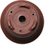 Ronde, ongeglazuurde bonsaipot van Shouzan Mizuno - 405 x 405 x 165 mm
