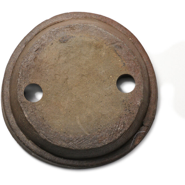 Ronde, ongeglazuurde bonsaipot - 285 x 285 x 60 mm