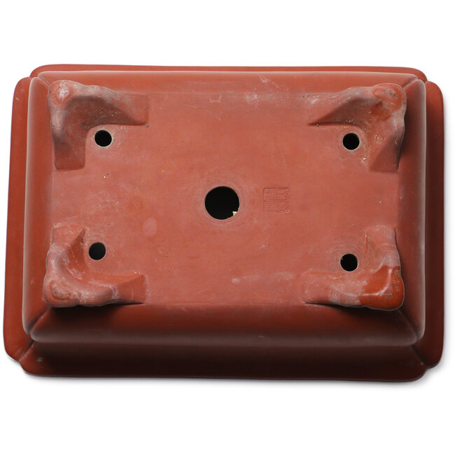 Pot à bonsaï rectangulaire non émaillé de Keizan - 402 x 290 x 150 mm
