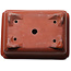 Rectangular unglazed bonsai pot by Keizan - 402 x 290 x 150 mm
